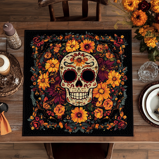 Bloom Bones Quilted Table Topper NCU0DDK683