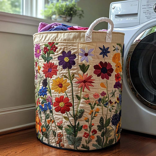 Bloom Bright Quilted Laundry Basket NCU0DV713