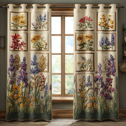 Bloom Cottage Quilted Curtains NCU0PTT2102