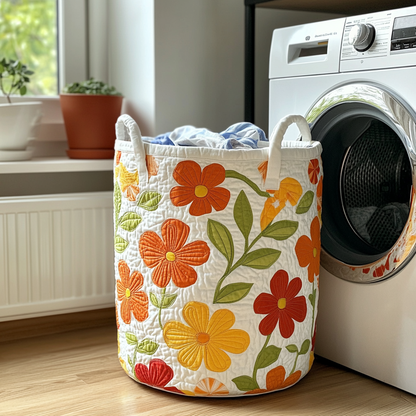 Bloom Dance Quilted Laundry Basket NCU0DDK558
