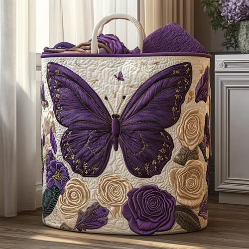 Bloom Flight Quilted Laundry Basket NCU0PVL667