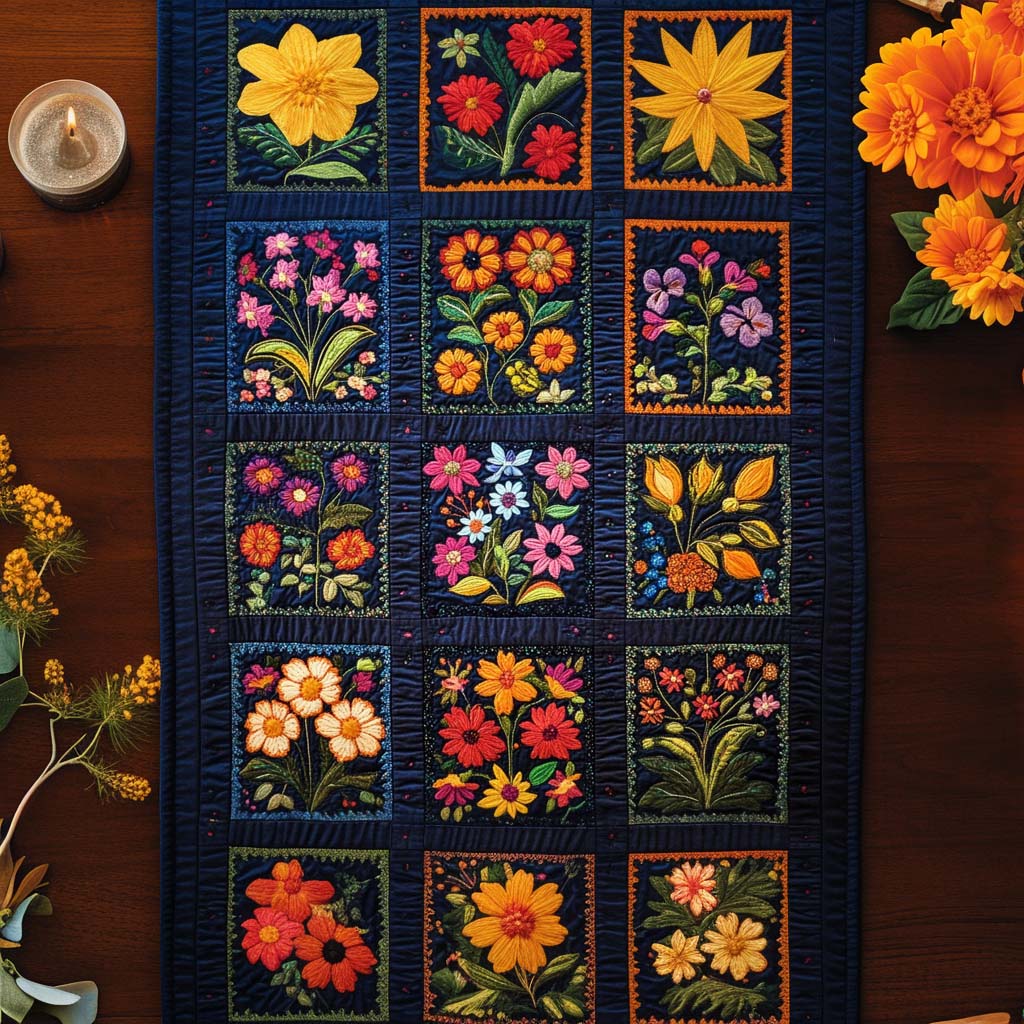 Bloom Grace Quilted Table Runner NCU0NNT1850