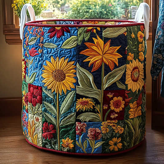 Bloom Harmony Quilted Laundry Basket NCU0DDK1072