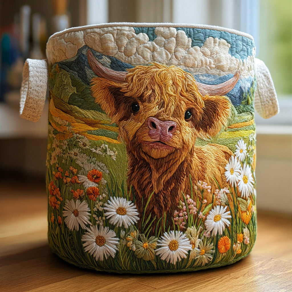 Bloom Highland Quilted Laundry Basket NCU0PVL441