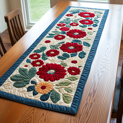 Bloom Line Quilted Table Runner NCU0DDK459