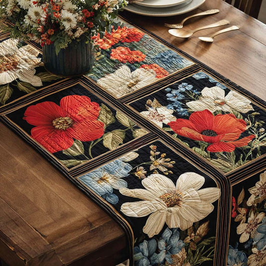 Bloom Mosaic Quilted Table Runner NCU0DQQ0568