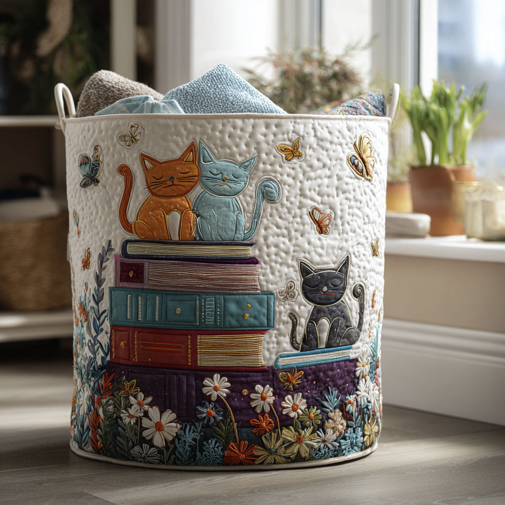 Bloom Tail Quilted Laundry Basket NCU0PTT2472