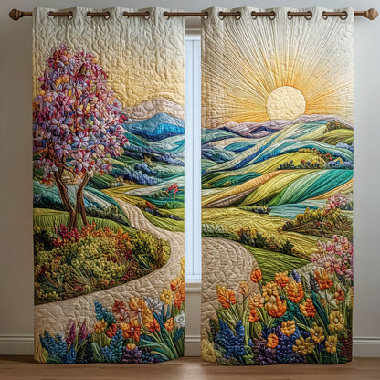 Bloom Valley Quilted Curtains NCU0PTT2113
