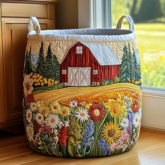 Bloom Valley Quilted Laundry Basket NCU0DDK1079
