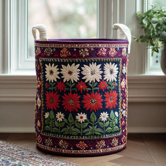 Bloom Walk Quilted Laundry Basket NCU0DDK2138