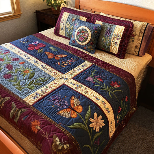 Bloom and Vine 3-Piece Quilted Bedding Set NCU0PTT656