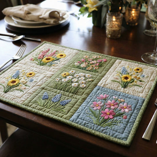 Blooming Garden Quilted Place Mat NCU0DV2006