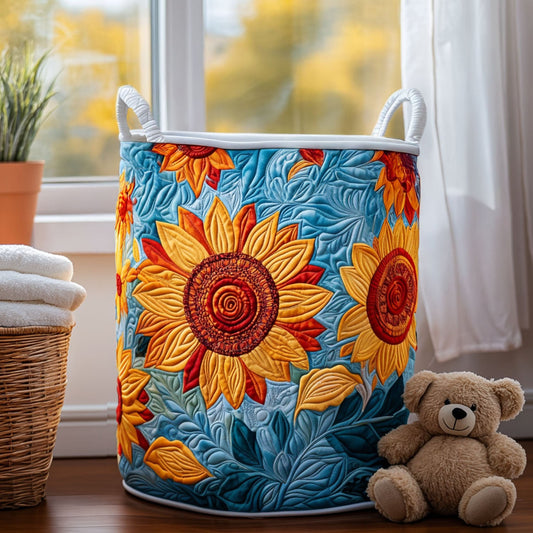 Blooming Bright Quilted Laundry Basket NCU0PTT757