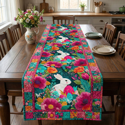 Blooming Bunny Quilted Table Runner NCU0NNT3001