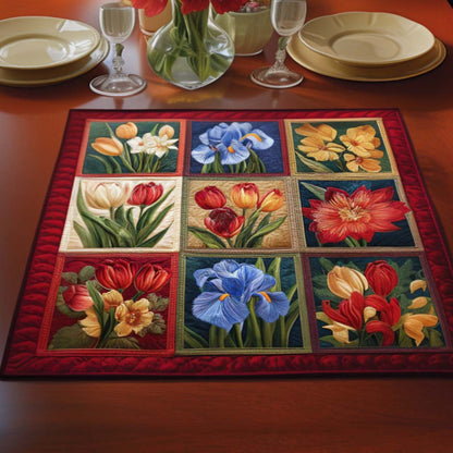 Blooming Delight Quilted Table Topper NCU0NNT964