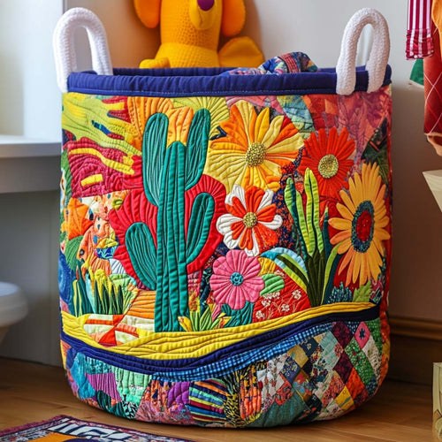 Blooming Desert Quilted Laundry Basket NCU0NNT1990