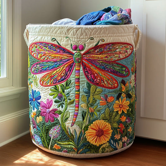 Blooming Flight Quilted Laundry Basket NCU0PVL572