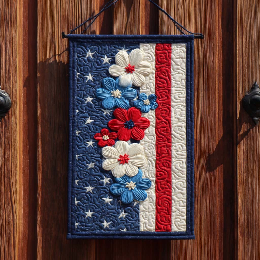 Blooming Freedom Quilted Door Banner NCU0NNT2515