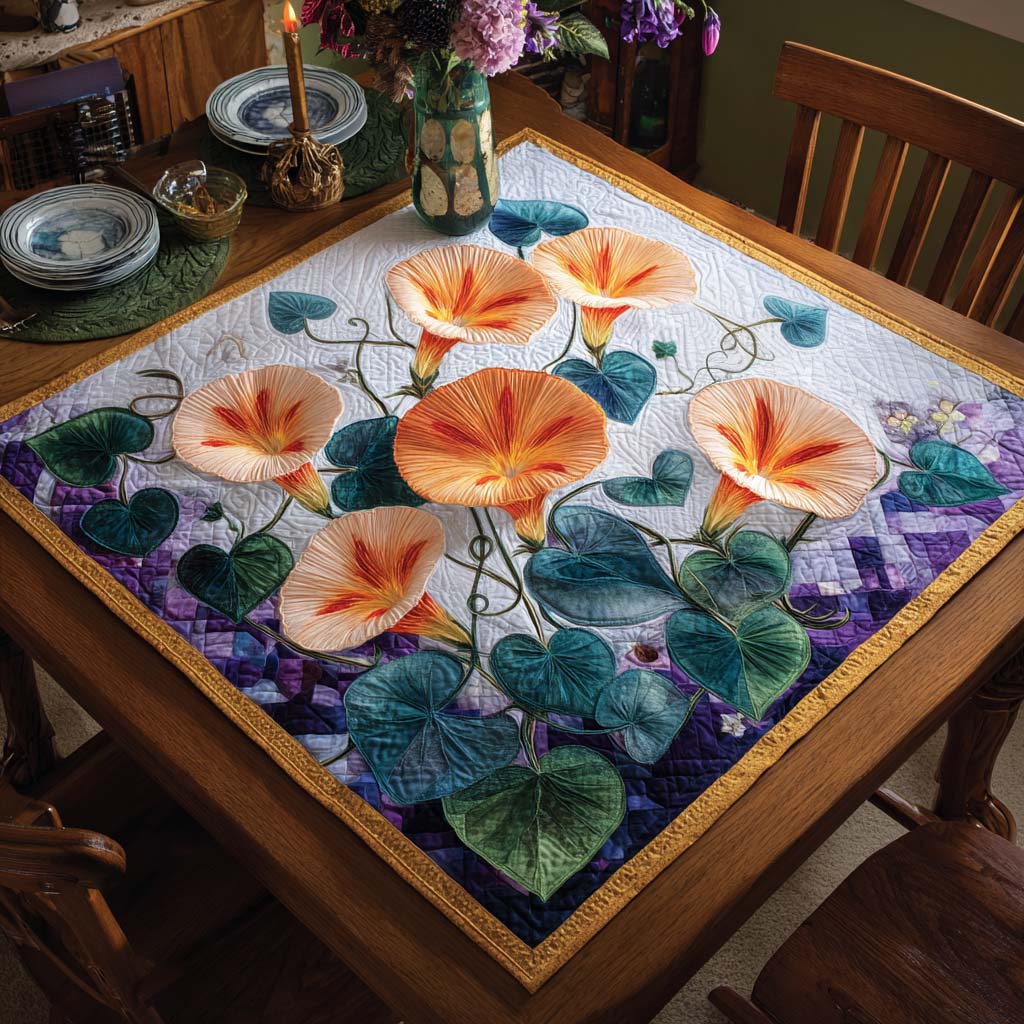 Blooming Glory Quilted Table Topper NCU0NNT1676