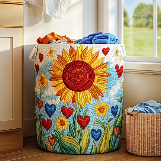 Blooming Glow Quilted Laundry Basket NCU0PVL613
