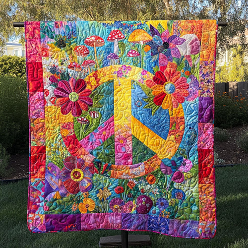 Blooming Peace Quilted Blanket NCU0PT1894