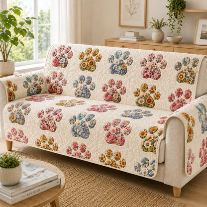 Blooming Petal Tracks Quilted Sofa Cover NCU0PVL1013