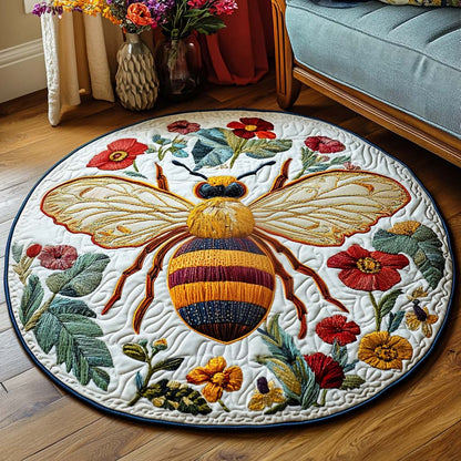 Blooming Solitude Quilted Round Mat NCU0NT1266