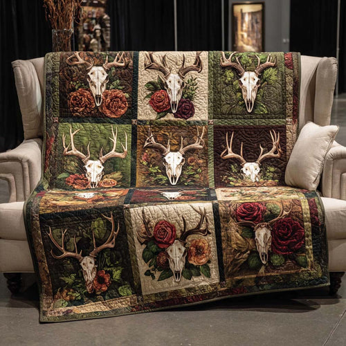 Blooming Stag Quilted Blanket NCU0NNT2606