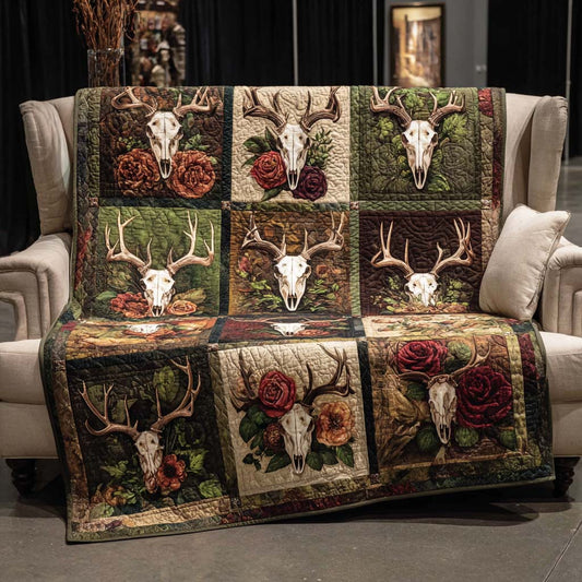 Blooming Stag Quilted Blanket NCU0NNT2606
