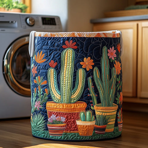 Blooming Thorn Quilted Laundry Basket NCU0DV688