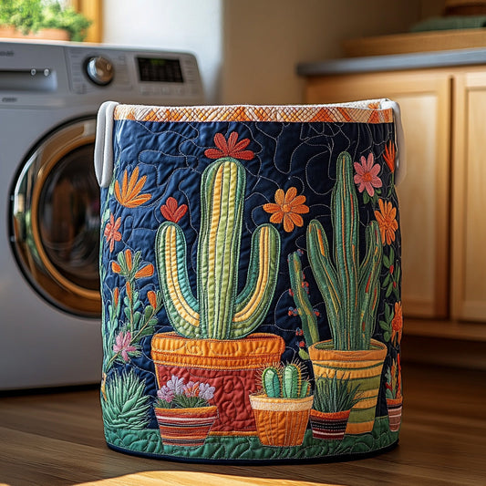 Blooming Thorn Quilted Laundry Basket NCU0DV688