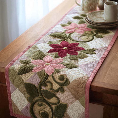Blooming Tradition Quilted Table Runner NCU0DQQ0235