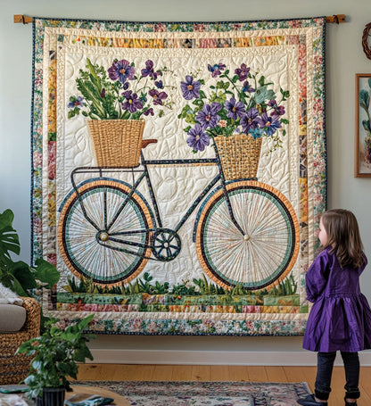 Blooming Wheels Art Quilt Hanging NCU0PT816