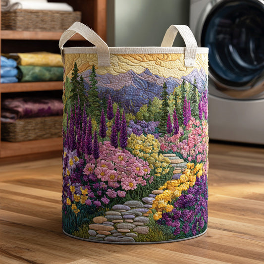 Blossom Garden Quilted Laundry Basket NCU0NTD1300