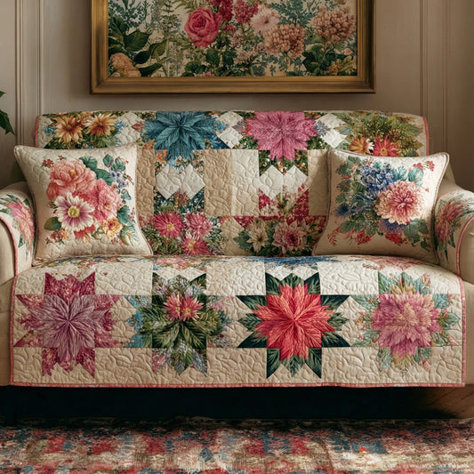 Blossom Harmony Star Quilted Sofa Cover NCU0LDH215