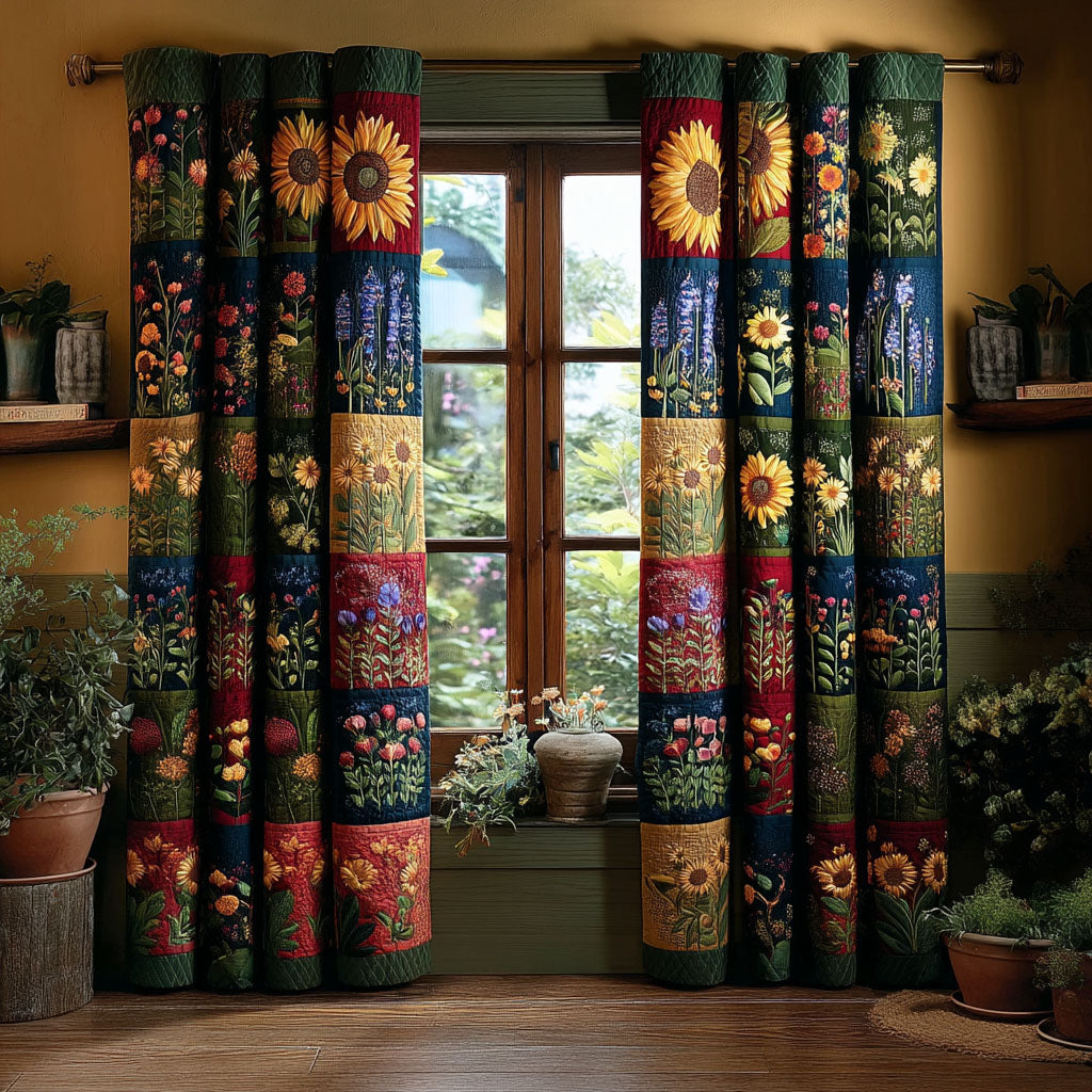 Blossom Haven Quilted Curtains NCU0PTT2221