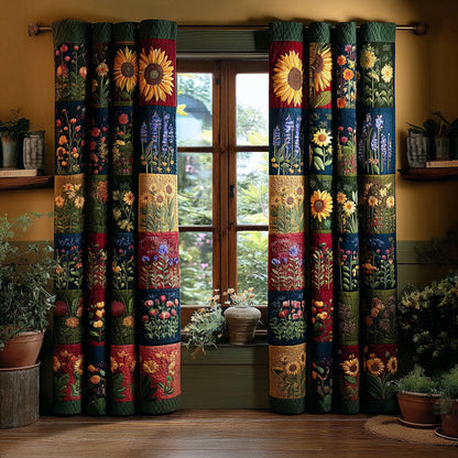 Blossom Haven Quilted Curtains NCU0PTT2221