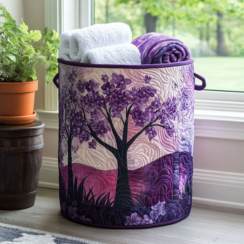 Blossom Haze Quilted Laundry Basket NCU0PTT925