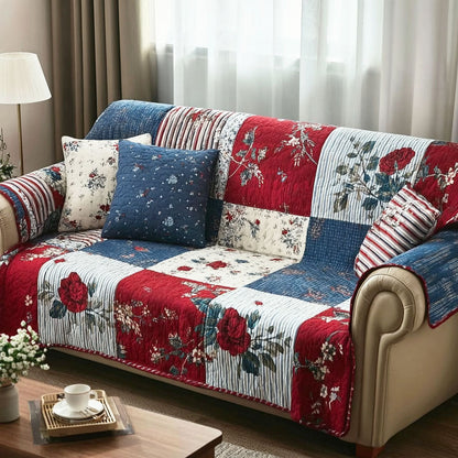 Blossom Heritage Quilted Sofa Cover NCU0NTD1672