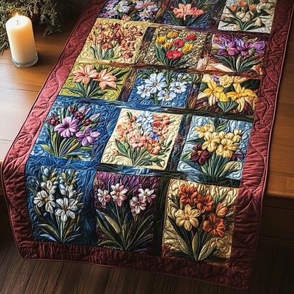Blossom Love Quilted Table Runner NCU0NVH910