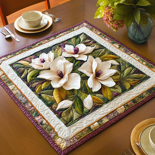 Blossom Magnolia Quilted Table Topper NCU0NNT970