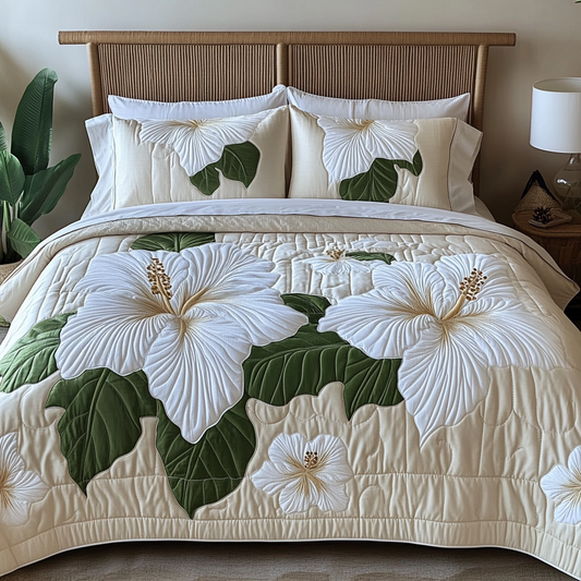Blossom Serenity 3-Piece Quilted Bedding Set NCU0NVH426