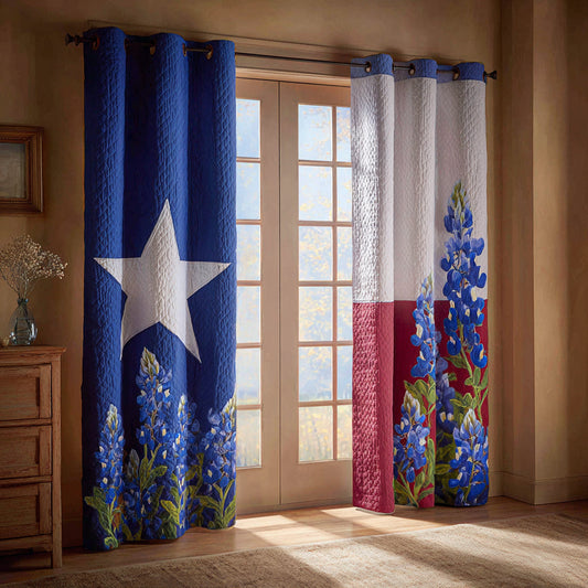 Blossom Texas Quilted Curtains NCU0HNH586