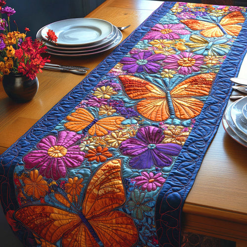 Blossom Wings Quilted Table Runner NCU0NTD580