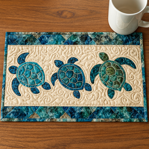 Blue Reef Quilted Placemat NCU0NNT1739