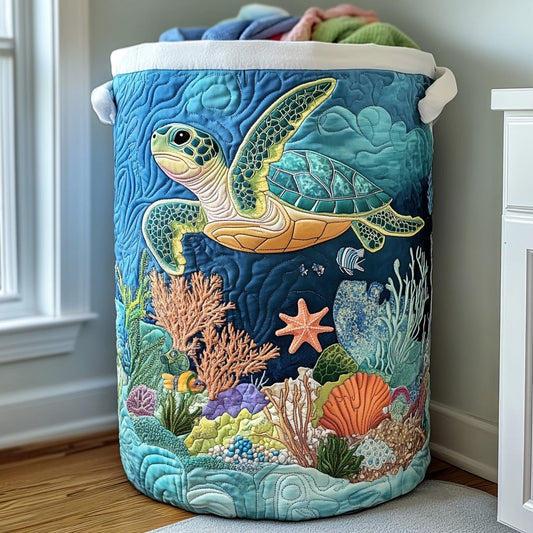 Blue Current Quilted Laundry Basket NCU0PVL637
