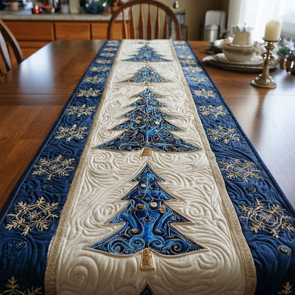 Blue Frost Quilted Table Runner NCU0NTV324