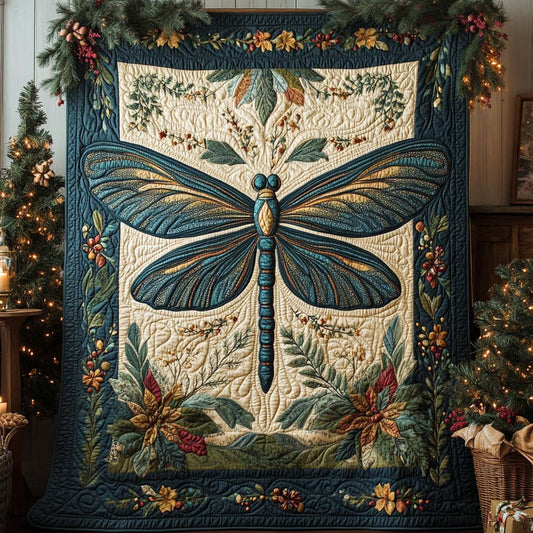 Blue Garden Majesty Quilted Blanket NCU0NXD829