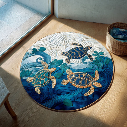 Blue Lagoon Round Carpet NCU0PT9868