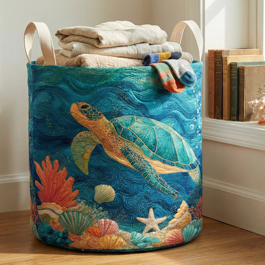Blue Lagoon Spirit Quilted Laundry Basket NCU0NNT2967